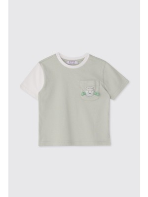 Panço Erkek Bebek Kısa Kollu Mint Tişört