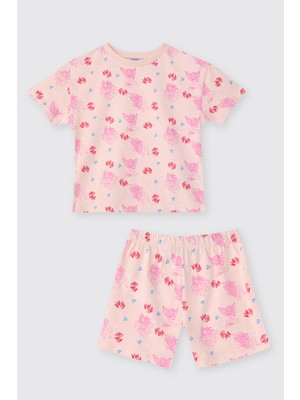 Panço Winx Club Kız Çocuk Stella Pembe Pijama Takımı