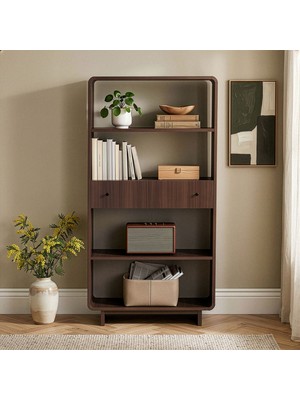 Rani Home Kitaplık Milano Ceviz 78 cm HC-5750