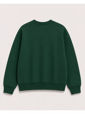 herkesemoda Better Life Baskı Detaylı Bisiklet Yaka Şardonlu 2 Iplik Sweatshirt