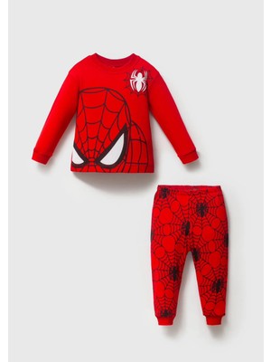 Bamoola Örümcek Adam Baskılı  %100 Pamuk 2’li Bebek&çocuk Pijama Takımı