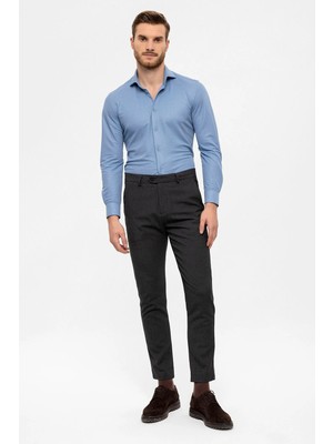Antioch Füme Erkek Aksesuar Detaylı Slim Fit Pantolon