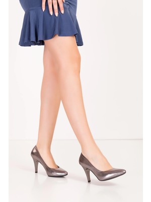 Gondol Hakiki Deri Stiletto-Vdt.25 Platin