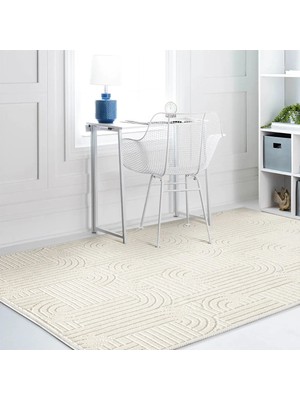 Woof Home Modern Koton Bukle Kilim Lateks Taban 60X100/80X120/80X200/80X300/80X150/120X180/160X240