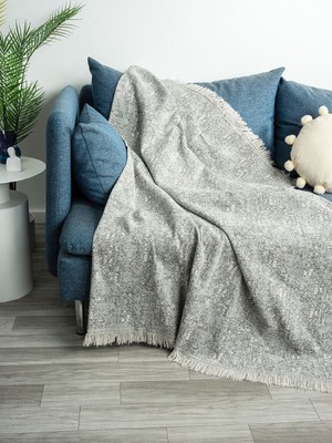 Ecre Çok Amaçlı Pamuklu Örtü- Kanepe-Koltuk Şalı-Koltuk Örtüsü 170X220