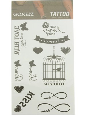 İlk El Grup Ieg™ Kafes Tattoo Dövme Sticker