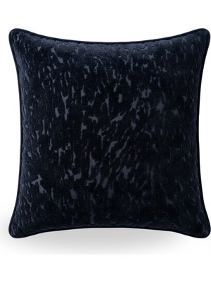 Lidoma Home "golden" Dokulu Kırlent Kılıfı - 45X45 - Koyu Lacivert