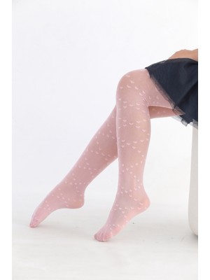 Obje Kız Çocuk Pembe Külotlu Çorap