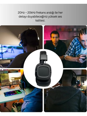 Ruhes Kristal Netliğinde Ses ve Güçlü Baslı Kablosuz Kulak Üstü