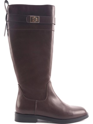 Nine West Vare 4pr Kahverengi Kadın Düz Çizme