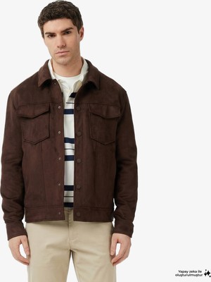 Nautica Erkek Kahverengi Regular Fit Süet Ceket J65016T.2HF