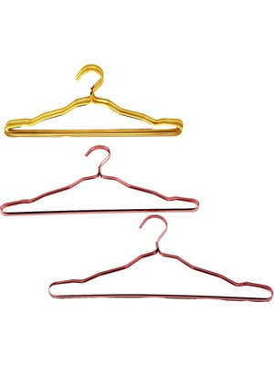 Renas Store 2pcs Gold - Bronz Komple Metal Askı