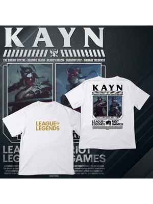 Tottobene League Of Legends -Kayn- Baskılı Oversize T-Shirt