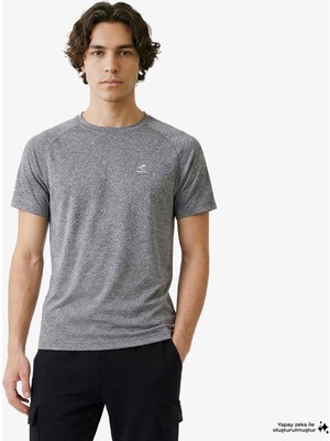 Energetics Erkek Gri Koşu T-SHIRT.900