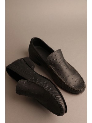 Gondol Erkek Hakiki Deri Klasik Loafer Siyah 40 TTX.20123