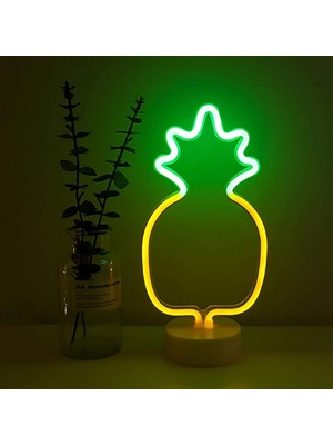 Bin1çeşit Ananas Neon LED Lamba