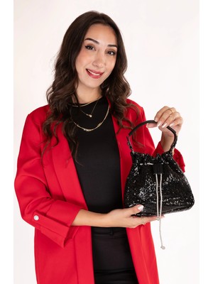 Gondol Kadın Küçük Abiye El Çantası SHB.2255 Siyah