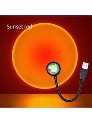 Bin1çeşit Taşınabilir USB Sunset Gün Batımı Ambiyans Işığı Lamba