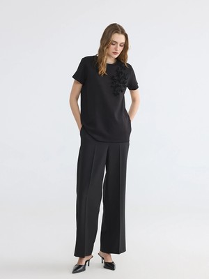LC Waikiki Lcwaıkıkı Classic Siyah Regular Fit Kadın Pantolon