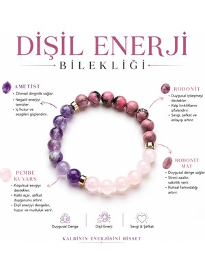 Morlisse Dişil Enerji Bilekliği, Doğaltaş Bileklik, Sevgiliye Hediye