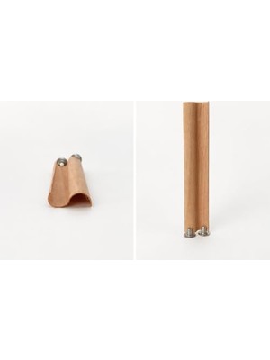 8 Adet Zig Zag Ahşap Fitil ve Metal Sehpa - 10 cm Uzunluk, 3 cm Genişlik, Mum Yapımı Için Dekoratif Ahşap Fitil Seti