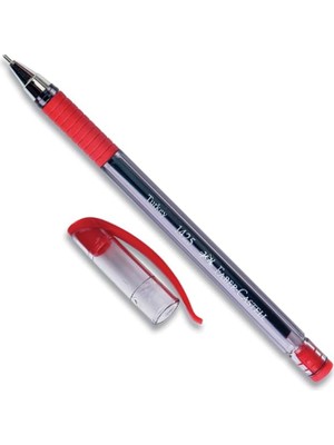 Iğne Uç Tükenmez Kalem Seti, 10’lu, Kırmızı, 0.7 Mm, Rahat Yazım, Ergonomik Tutuş