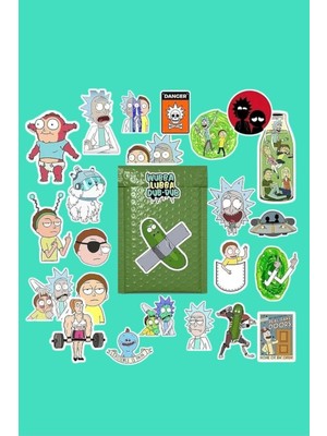 Rick And Morty Sticker Paketi/bullet Journal Defter Çıkartma Ajanda Laptop Etiket, 6874966878946874