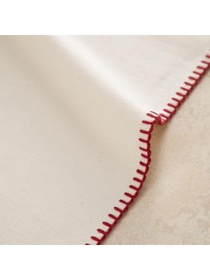 Oradea Püsküllü Runner Bordo 45X145 cm