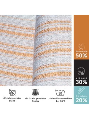Kanepe, Koltuk ve Yatak Örtüsü - 240X260 cm - Bambuviskon Kumaş - Nefes Alır ve Yakmaz - Oturma Odası ve Yatak Odası Dekorasyonu - Hafif Yazlık Battaniye - Turuncu