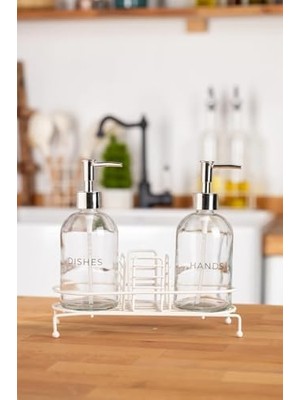 Novy Standlı 2'li Sıvı Sabunluk (White)