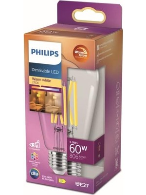 LED Classic 60W ST64 E27 Kısılabilir Filament Ampul WGD90