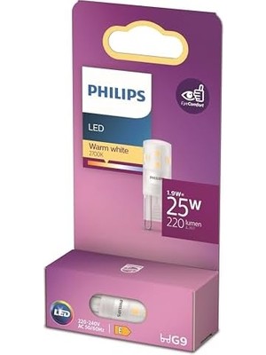 LED Kapsül 1.9W 220 Lumen 2700K Sarı Işık G9 Duy (25W Eşleniği)