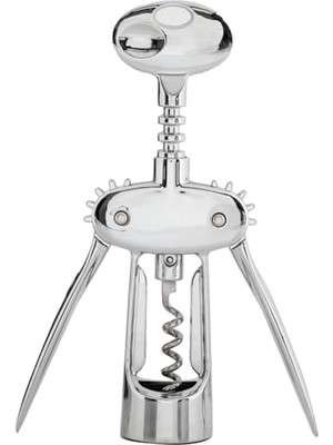 Metal Tirbuşon Şarap Açıcı – 304 Paslanmaz Çelik Mantar Kapak Açacağı, Dayanıklı ve Ergonomik Şarap Açma Aparatı