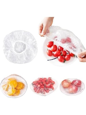 100’LÜ Lastikli Yiyecek Koruma Kılıfı – 20 cm | Esnek Bone Tasarım | Gıda Saklama, Koku ve Hava Temasına Karşı Koruma | Pratik ve Hijyenik Gıda Kapağı