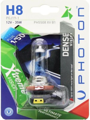 Ampul H8 12V 35W Xtreme Vision +%150 Fazla Işık (Tekli Blister) Pht PH5508 Xv B1