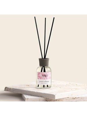 Mad Pure Shine Ortam Kokusu – Bal, Yasemin ve Vanilya ile Tatlı, Çiçeksi ve Pudramsı-Bambu Çubuklu 50 ml