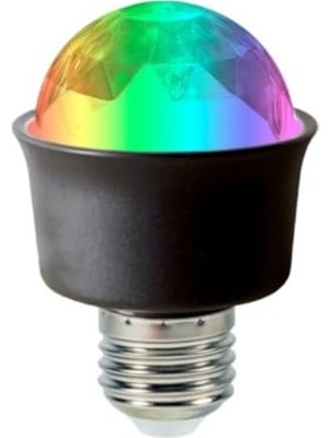 Lunatic 28253 AL-KX6882 360 Derece LED 3.3 Watt Mini E27 Duy Rgb Disko Lamba