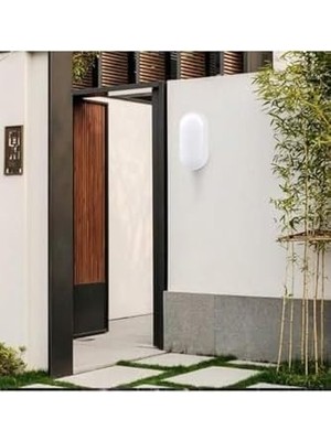 Balkon Lambası Teras Lambası  15W Beyaz Duvar Lambası Beyaz Işık Banyo Lambası Tavan Lambası (Beyaz)
