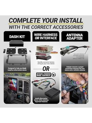 Scosche Dash Kit 1995 – 02 General Motors 1500 Serisi Için Tam Boy Kamyon Kiti