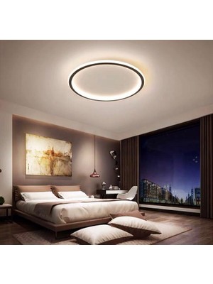 AVİZE Ø60CM Içe ve Dışa Işık LED Avize Plafonyer
