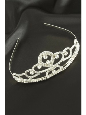 Oval Taşlı Gelin Tacı