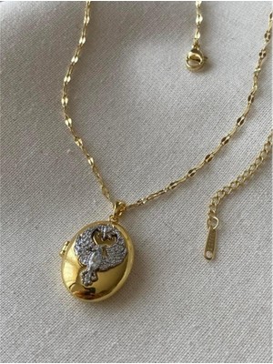 Rubibes Jewelry Anka Kuşu Çelik Kolye