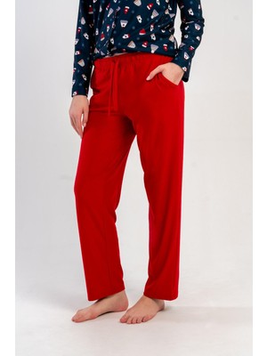 Obje Kadın Kırmızı Marla Pijama Altı