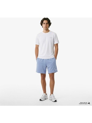 New Balance Reflective Poly Erkek Beyaz T-Shirt.wt