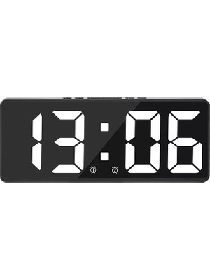 Aesco LED Ekranlı Dijital Alarmlı Masa Saati Orta Boy