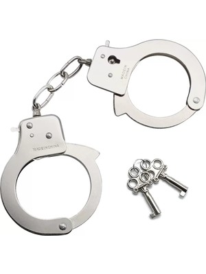 Aesco Parti Aksesuar Anahtarlı Metal Kelepçe Renk: Metal Rengi - Silver Çocuk-Yetişkin İçin