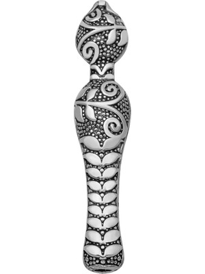 Aesco Gümüş Sarmaşık Desenli Tesbih Imamesi