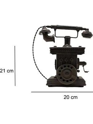 Aesco Dekoratif Metal Telefon