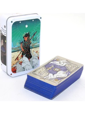 Aesco Metal Kutulu Tarot Kartı