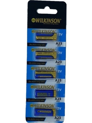 Aesco Wılkınson 23A V23GA MN21 12V Alkalin Pil Kepenk Anahtar Pili Beşli Paket